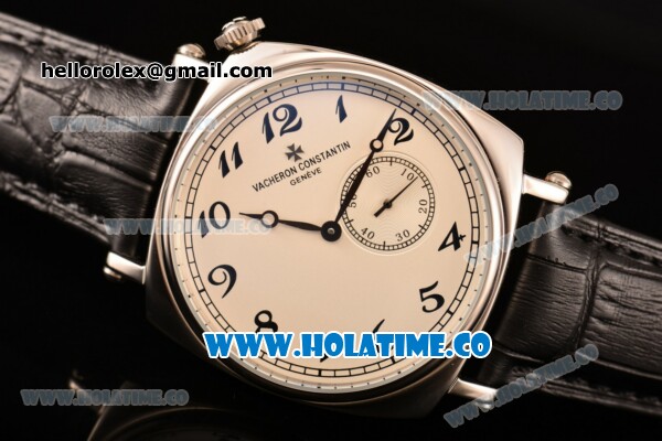 Vacheron Constantin Historiques American Asia Automatic Steel Case with White Dial and Black Arabic Numeral Markers - Click Image to Close